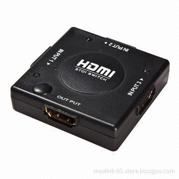 Mini 3 to 1 HDMI Switcher (YL0301s) with No Power Supply